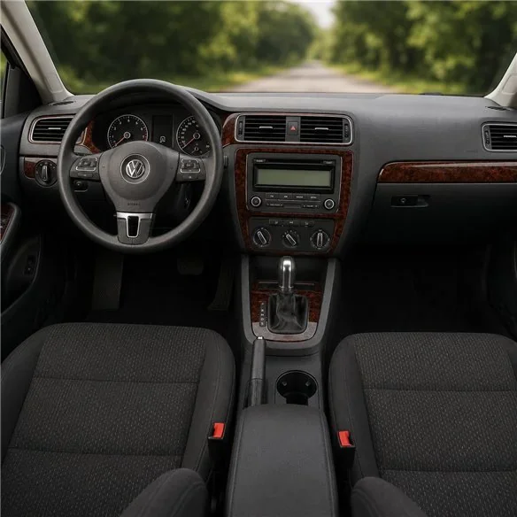 Volkswagen Jetta 2011+ Komplettset, mit Navigation 3D Armaturenbrett-Dekor-Set