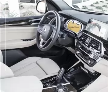 BMW X3 (F25) 2010 - 2014 Multimedia 8,8" DisplayschutzGlass Kratzfest Anti-Fingerprint Transparent - 1- Cockpit Dekor Innenraum