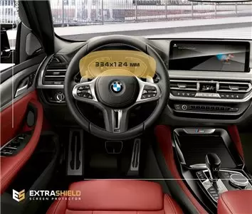 BMW X3 (F25) 2014 - 2017 Multimedia NBT 8,8" DisplayschutzGlass Kratzfest Anti-Fingerprint Transparent - 1- Cockpit Dekor Innenr