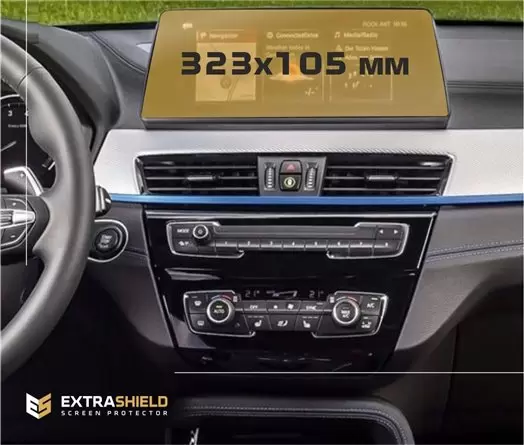 BMW X3 (G01) 2017 - 2021 Multimedia 11,25" DisplayschutzGlass Kratzfest Anti-Fingerprint Transparent - 1- Cockpit Dekor Innenrau