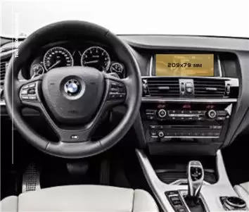 BMW X3 (G01) 2017 - Present Digital Speedometer 12,3" DisplayschutzGlass Kratzfest Anti-Fingerprint Transparent - 1- Cockpit Dek