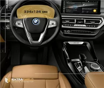 BMW X4 (F26) 2014 - 2018 Multimedia NBT 8,8" DisplayschutzGlass Kratzfest Anti-Fingerprint Transparent - 1- Cockpit Dekor Innenr
