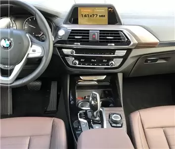 BMW X4 (F26) 2014 - 2018 Multimedia NBT EVO 10,2" DisplayschutzGlass Kratzfest Anti-Fingerprint Transparent - 1- Cockpit Dekor I