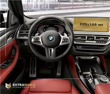 BMW X4 (G02) 2018 - 2021 Digital Speedometer (without sensor) 12,3" DisplayschutzGlass Kratzfest Anti-Fingerprint Transparent