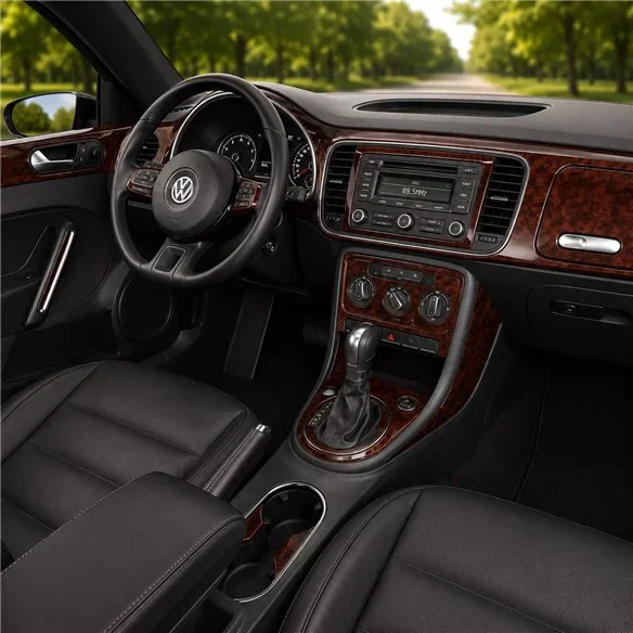 Volkswagen Beetle 2012+ Komplettset, Audio SD Card, ohne Navigation 3D Armaturenbrett-Dekor-Set