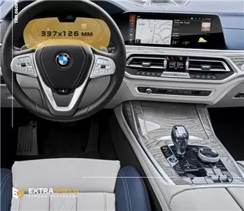 BMW X5 (G05) 2018 - Present Multimedia Android DisplayschutzGlass Kratzfest Anti-Fingerprint Transparent - 1- Cockpit Dekor Inne