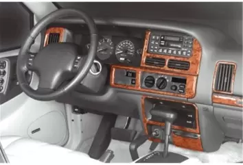Chrysler Grand Cherokee 01.1996 Mittelkonsole Armaturendekor Cockpit Dekor 10 -Teile