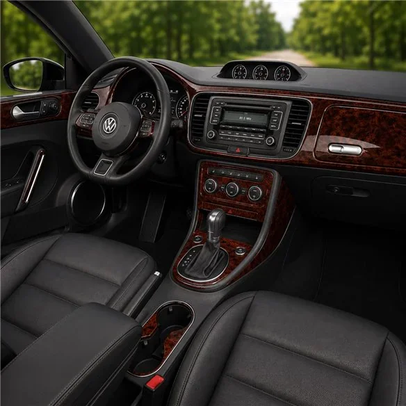 Volkswagen Beetle 2012+ Komplettset, Standard Audio, ohne Navigation 3D Armaturenbrett-Dekor-Set