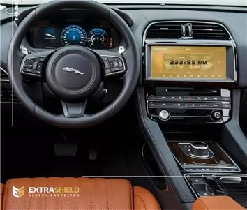 Jaguar E-Pace 2020 - Present Multimedia 10" DisplayschutzGlass Kratzfest Anti-Fingerprint Transparent