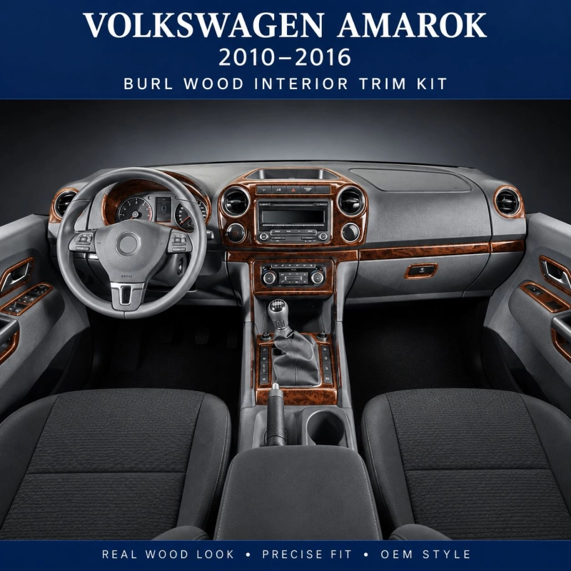 Volkswagen Amarok 2011-2018 3D Cockpit Dekor Interieurleisten Set 35-teilig