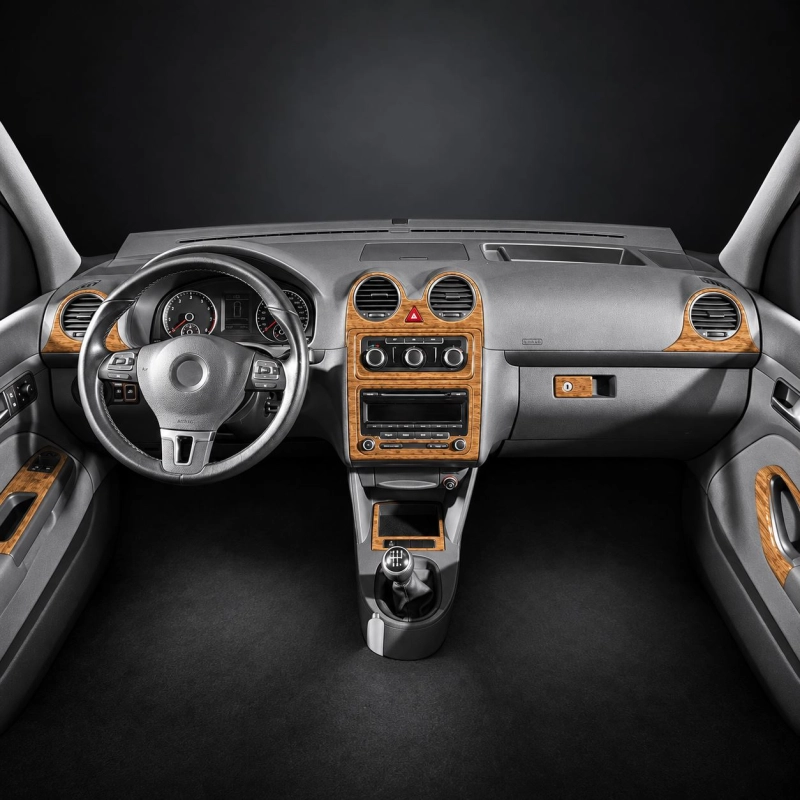 Volkswagen Caddy 2004-2009 3D Cockpit Dekor Interieurleisten Set 16-teilig