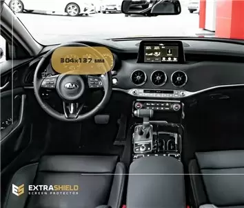KIA Sportage 2018 - ?.? Multimedia 8" DisplayschutzGlass Kratzfest Anti-Fingerprint Transparent - 1- Cockpit Dekor Innenraum