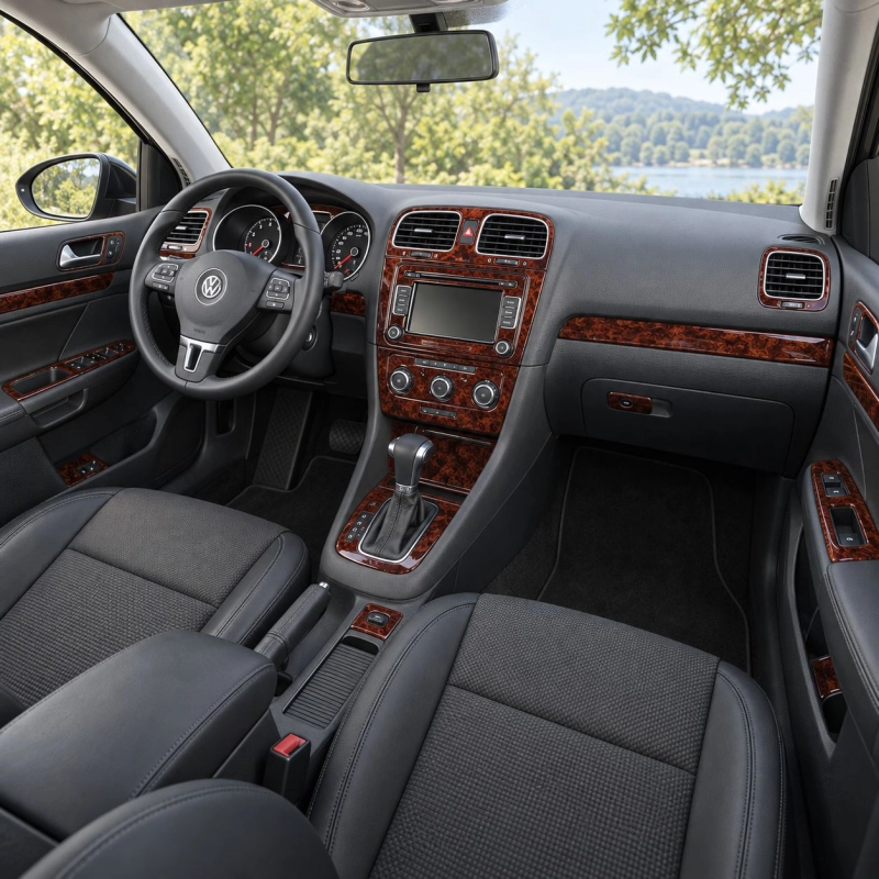 Volkswagen Golf VI Plus 2008-heute 3D Cockpit Dekor Interieurleisten Set 19-teilig