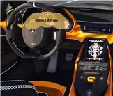 Lamborghini Aventador 2011 - Present Multimedia 5" DisplayschutzGlass Kratzfest Anti-Fingerprint Transparent