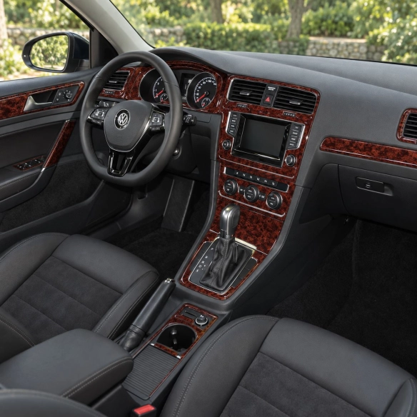Volkswagen Golf VII AU 2012-2021 3D Cockpit Dekor Interieurleisten Set As shown in product diagram-teilig