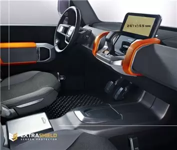 Lamborghini Urus 2017 - Present Passenger monitors (2pcs,) 12,5" DisplayschutzGlass Kratzfest Anti-Fingerprint Transparent - 1- 