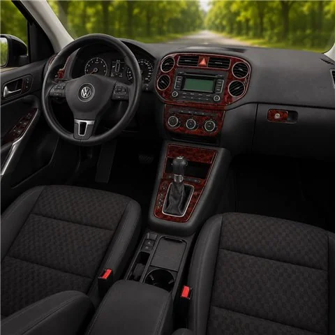 Volkswagen Tiguan 2010+ Komplettset, Automatic AC Control 3D Armaturenbrett-Dekor-Set