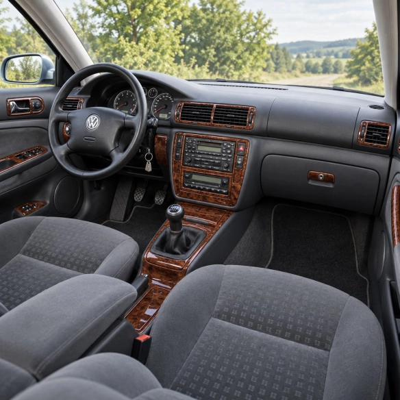 Volkswagen Passat 1998-1999 3D Cockpit Dekor Interieurleisten Set 24-teilig