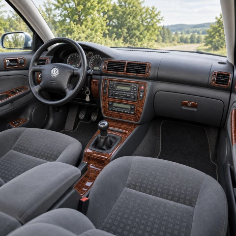 Volkswagen Passat 2000-2005 3D Cockpit Dekor Interieurleisten Set 24-teilig