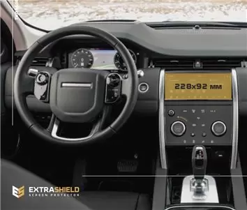Land Rover Discovery Sport (L550) 2020 - Present Digital Speedometer DisplayschutzGlass Kratzfest Anti-Fingerprint Transparent -