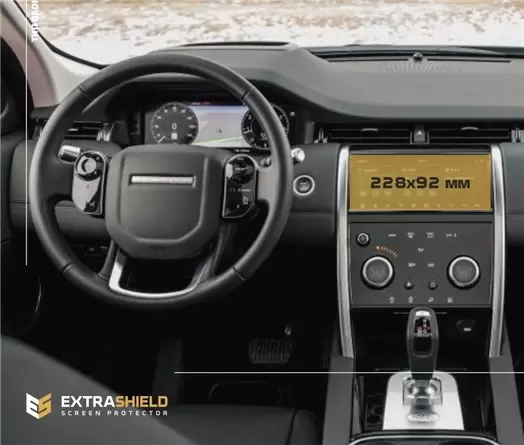 Land Rover Discovery Sport (L550) 2020 - Present Digital Speedometer DisplayschutzGlass Kratzfest Anti-Fingerprint Transparent -