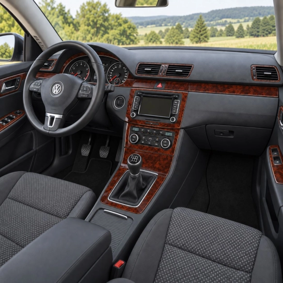 Volkswagen Passat 2006-2009 3D Cockpit Dekor Interieurleisten Set Full Set / as shown in product diagram-teilig
