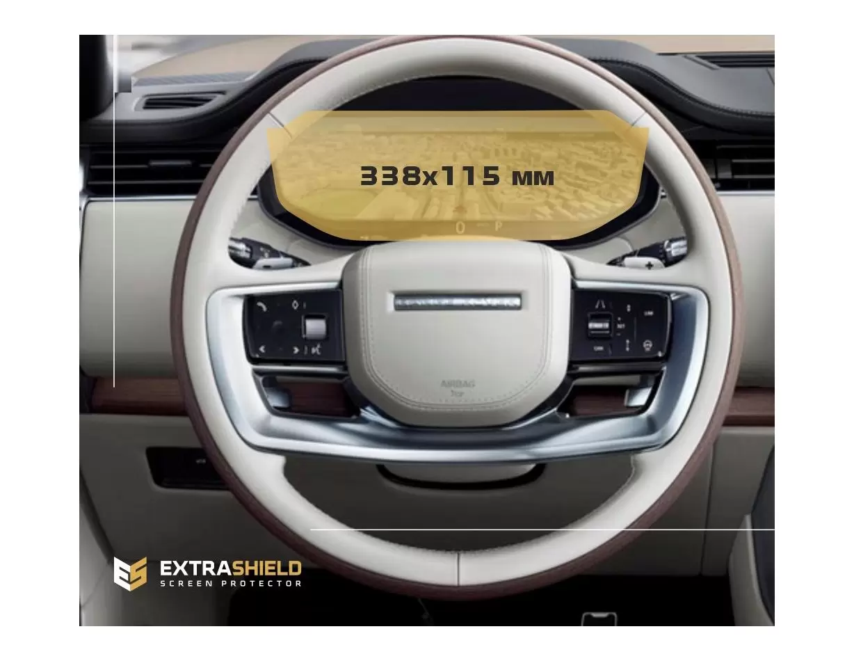 Land Rover Range Rover (L405) 2012-2017 Passenger monitors (2 pcs,) DisplayschutzGlass Kratzfest Anti-Fingerprint Transparent - 