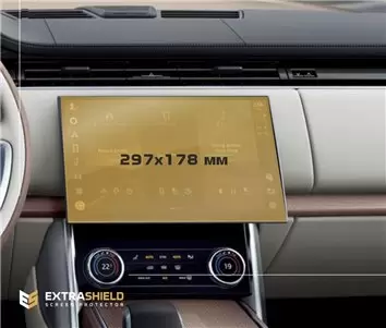 Land Rover Range Rover (L405) 2017 - Present Passenger monitors (2 pcs,) DisplayschutzGlass Kratzfest Anti-Fingerprint Transpare