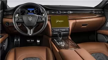 Maserati Quattroporte 2018 - Present Multimedia 8,4" DisplayschutzGlass Kratzfest Anti-Fingerprint Transparent - 1- Cockpit Deko