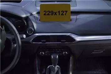 Mazda CX-9 2020 - Present Multimedia 8,8" DisplayschutzGlass Kratzfest Anti-Fingerprint Transparent