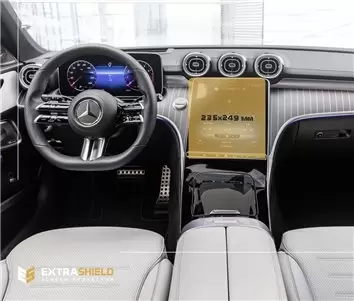 Mercedes-Benz C-class (S206/W206) 2021 - Present Full color LCD monitor 11.9" Touch Screen DisplayschutzGlass Kratzfest Anti-Fin
