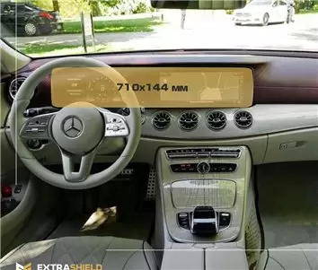 Mercedes-Benz CLS (C257) 2017 - Present Digital Speedometer + Multimedia 12,3" DisplayschutzGlass Kratzfest Anti-Fingerprint Tra