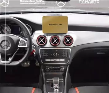 Mercedes-Benz GL (X166) 2012 - 2015 Multimedia 8,4" DisplayschutzGlass Kratzfest Anti-Fingerprint Transparent - 1- Cockpit Dekor