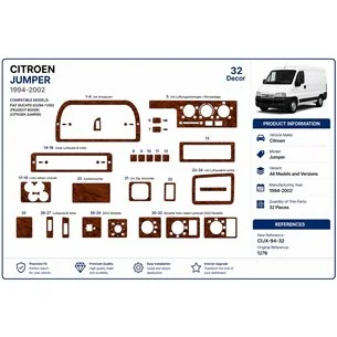 Citroen Jumper 1994-2002 3D Armaturenbrett-Dekor-Set, 32 Teile 2