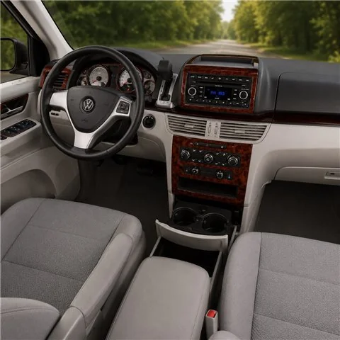 Volkswagen Routan 2009+ Komplettset,Automatic AC 3D Armaturenbrett-Dekor-Set