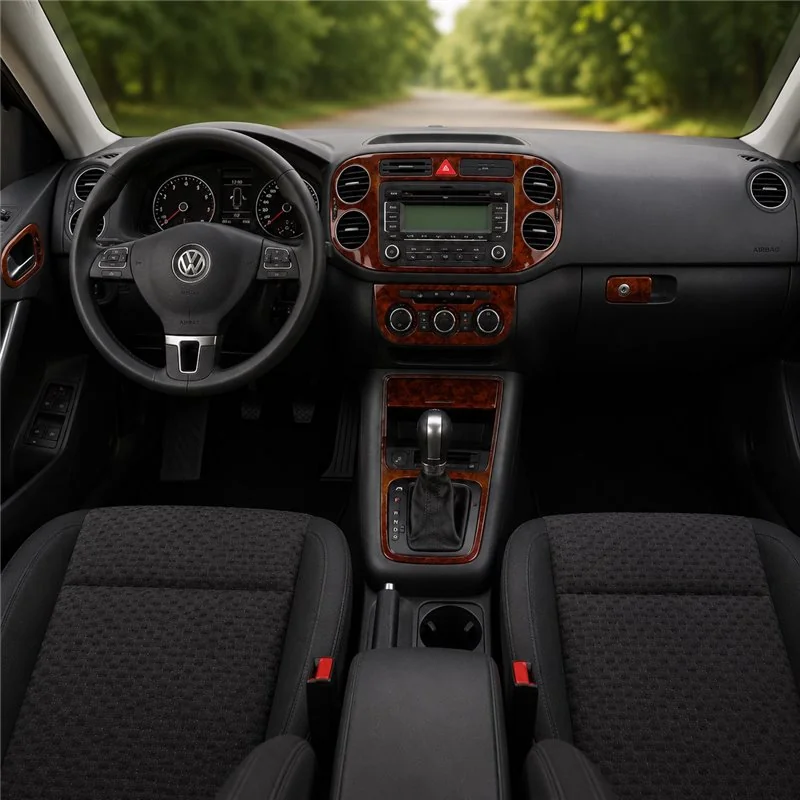 Volkswagen Tiguan 2009-2009 Komplettset, Automatic AC 3D Armaturenbrett-Dekor-Set