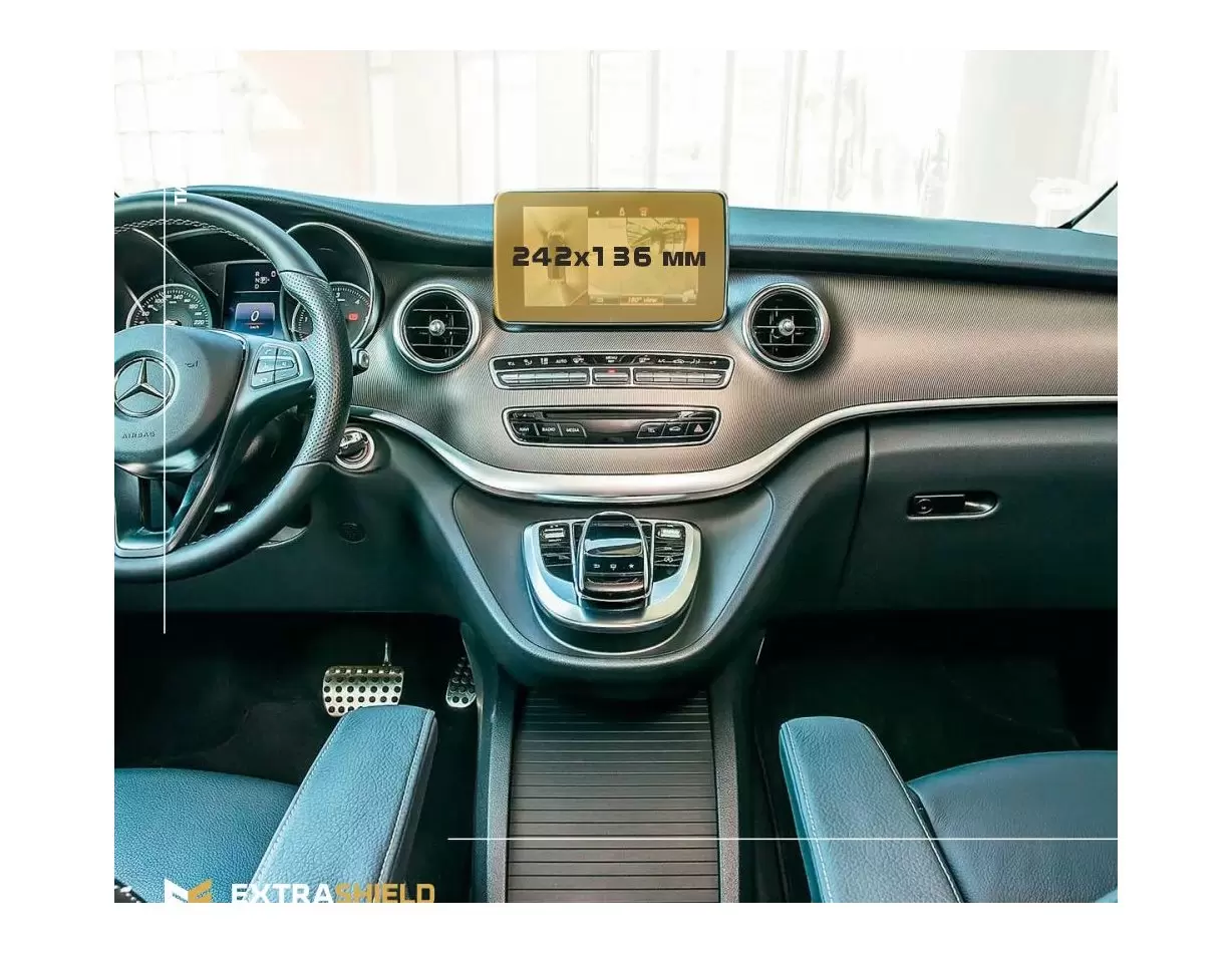 Mercedes-Benz SL-Class 2022 - Present Digital Speedometer DisplayschutzGlass Kratzfest Anti-Fingerprint Transparent - 1- Cockpit