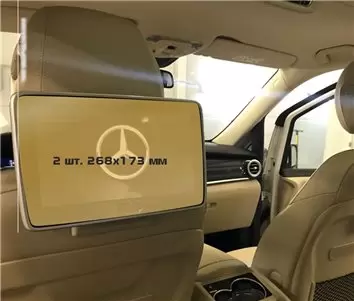 Mercedes-Benz V-class (W447) 2014 - Present Multimedia 7" DisplayschutzGlass Kratzfest Anti-Fingerprint Transparent