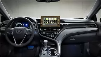 Toyota Camry XI (XV70) 2021 - Present Multimedia 9" DisplayschutzGlass Kratzfest Anti-Fingerprint Transparent - 1- Cockpit Dekor