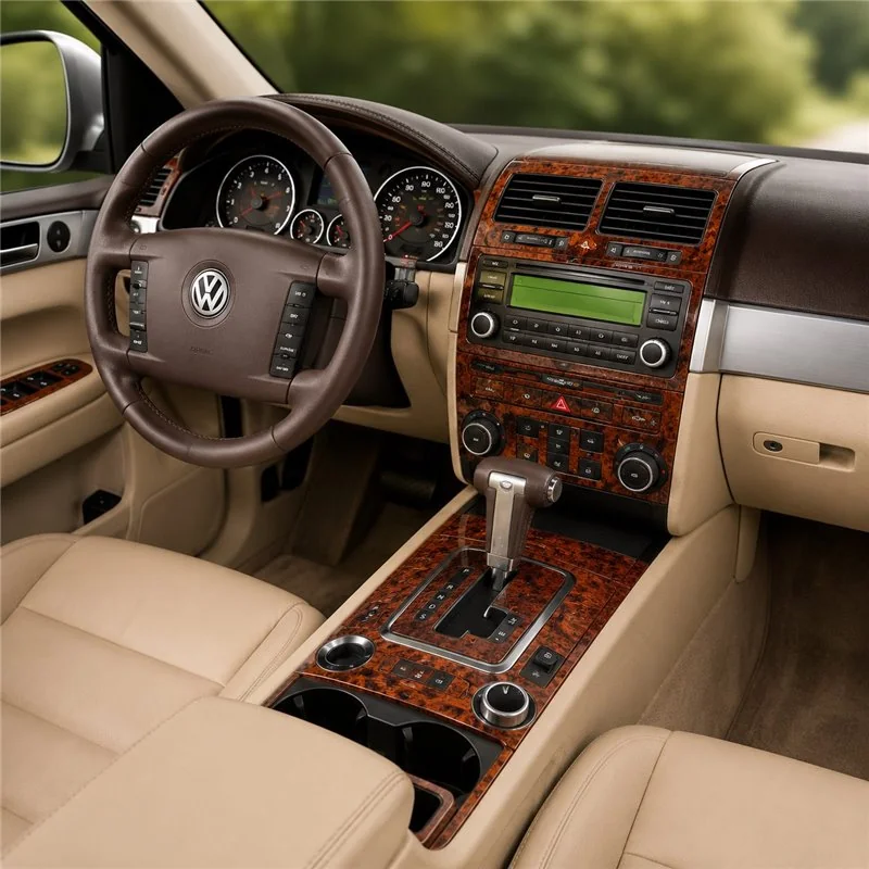 Volkswagen Touareg 2004+ Komplettset, ohne Navigation 3D Armaturenbrett-Dekor-Set