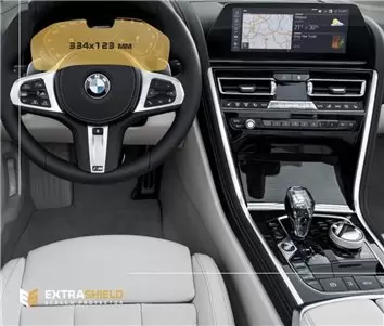 BMW 7 Series (G11/G12) 2019 - Present Digital Speedometer (with camera) 12,3" DisplayschutzGlass Kratzfest Anti-Fingerprint Tran