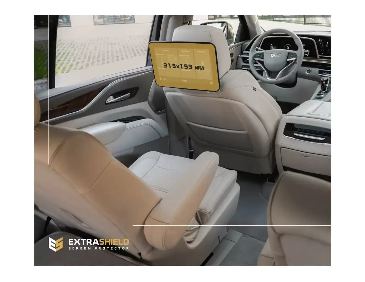 Cadillac CT6 2018 - 2020 Multimedia 8" DisplayschutzGlass Kratzfest Anti-Fingerprint Transparent - 1- Cockpit Dekor Innenraum
