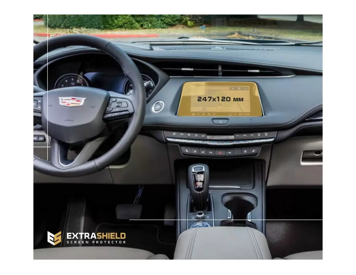 Cadillac Escalade 2021 - Present Multimedia system 16.9" ? 7.2" DisplayschutzGlass Kratzfest Anti-Fingerprint Transparent - 1- C