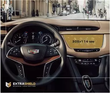 Cadillac Escalade 2021 - Present Passenger monitors (2 pcs,) DisplayschutzGlass Kratzfest Anti-Fingerprint Transparent - 1- Cock