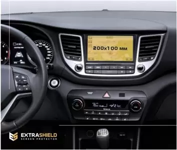 Hyundai Staria 2021 - Present Digital Speedometer DisplayschutzGlass Kratzfest Anti-Fingerprint Transparent