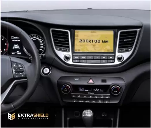 Hyundai Staria 2021 - Present Digital Speedometer DisplayschutzGlass Kratzfest Anti-Fingerprint Transparent - 1- Cockpit Dekor I