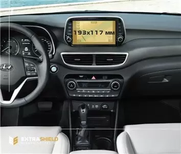 Hyundai Sonata 2019 - Present Multimedia 8" DisplayschutzGlass Kratzfest Anti-Fingerprint Transparent