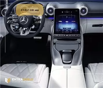 Mercedes-Benz S-class (W223/Z223) 2020 - Present Passenger monitors (2pcs,) Android DisplayschutzGlass Kratzfest Anti-Fingerprin