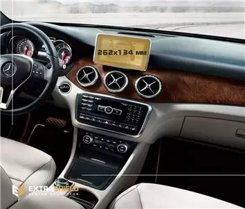 Mercedes-Benz GLA (X156) 2013 - 2017 Multimedia 8,4" DisplayschutzGlass Kratzfest Anti-Fingerprint Transparent - 1- Cockpit Deko