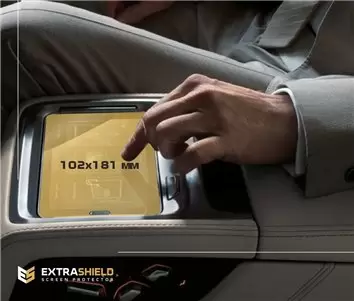 Mercedes-Benz EQS 2020 - Present Mobile office Samsung SM-T230NZ 7" DisplayschutzGlass Kratzfest Anti-Fingerprint Transparent